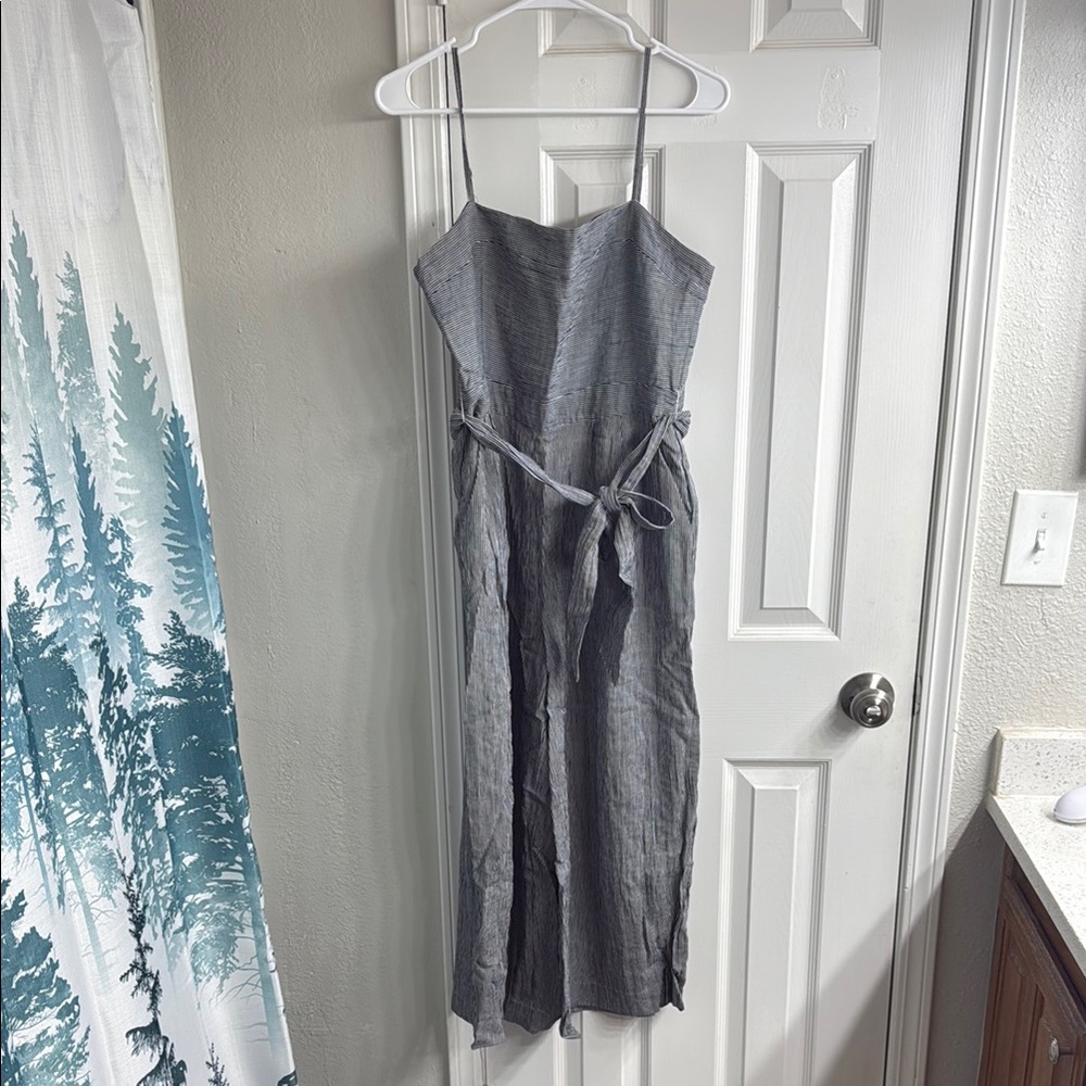 Gray Sleeveless Spaghetti Strap Romper